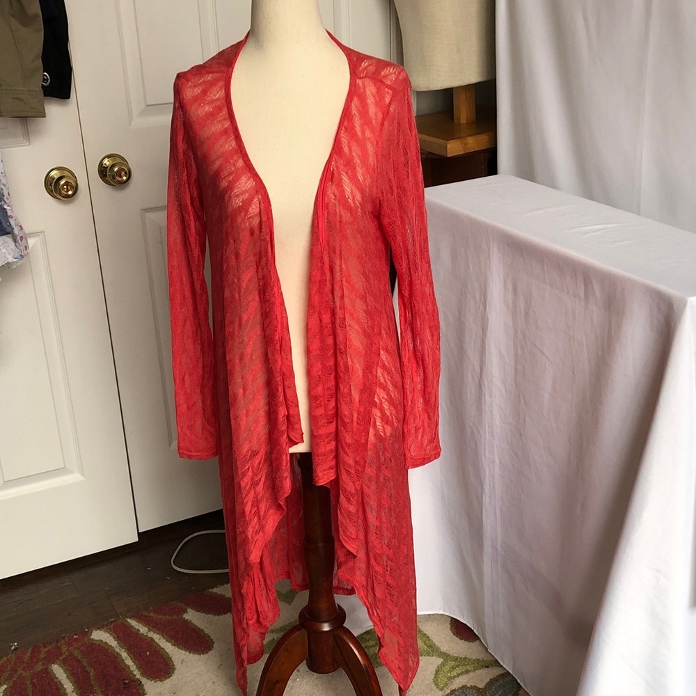 Canari Red Sheer Swim Coverup